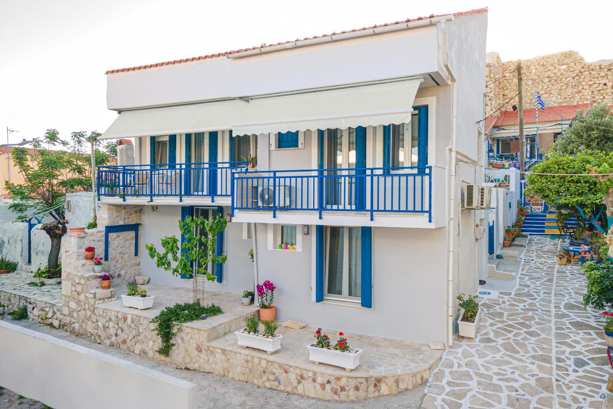 Pythagorio Blue Street Apartment With Balcony 외부 사진